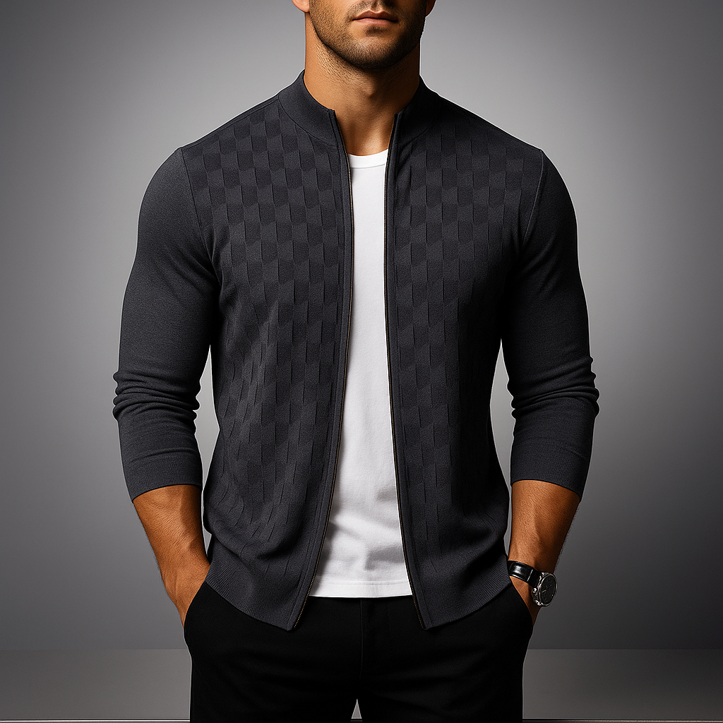 Romello Reißverschluss-Cardigan