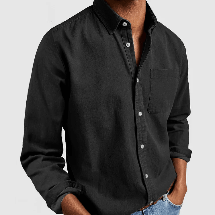 Chemise décontractée pour homme en coton