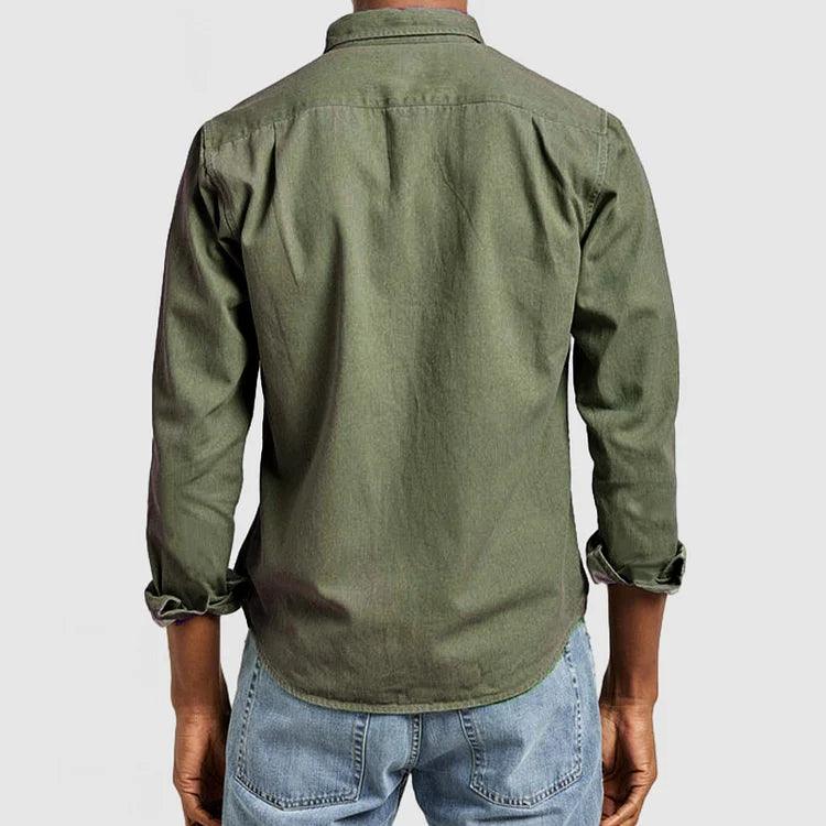 Chemise décontractée pour homme en coton