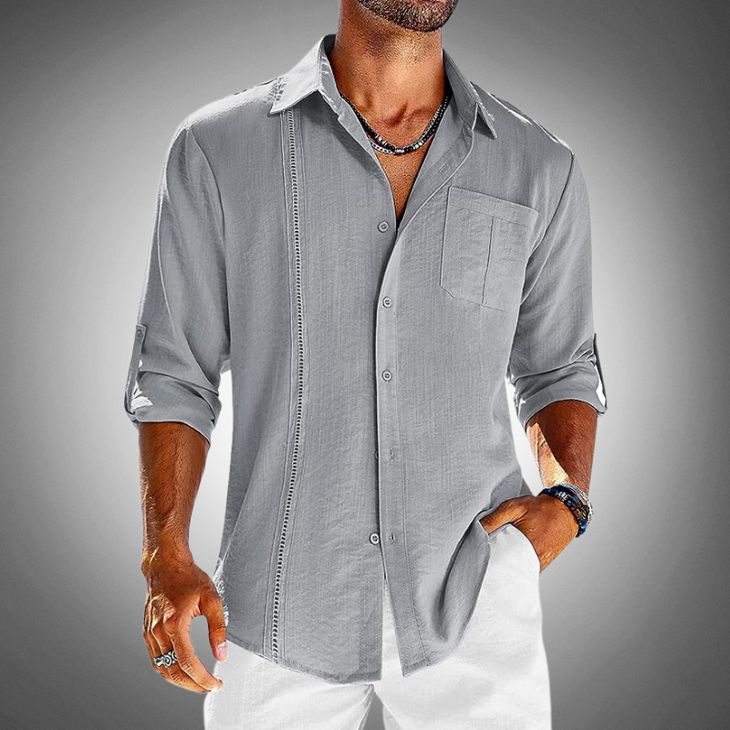 Chemise classique en popeline — manches longues