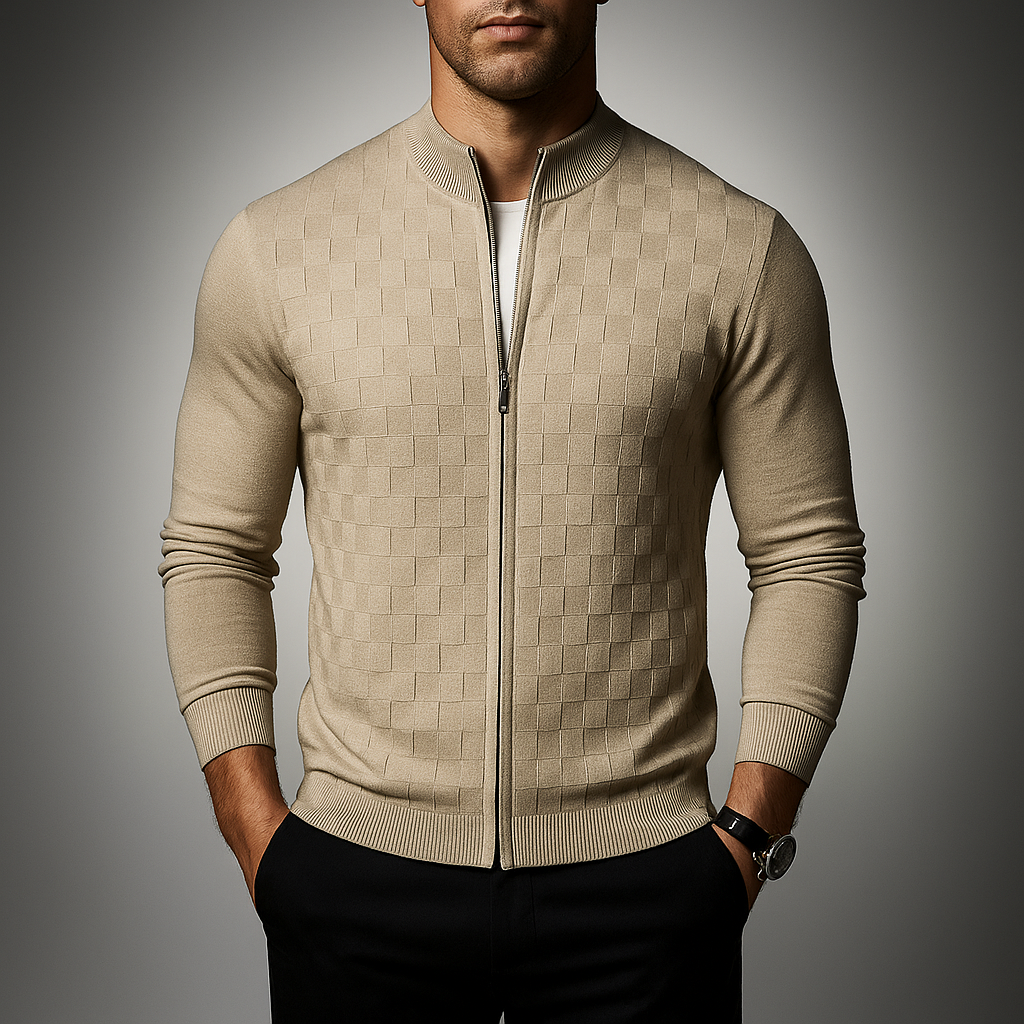 Romello Reißverschluss-Cardigan