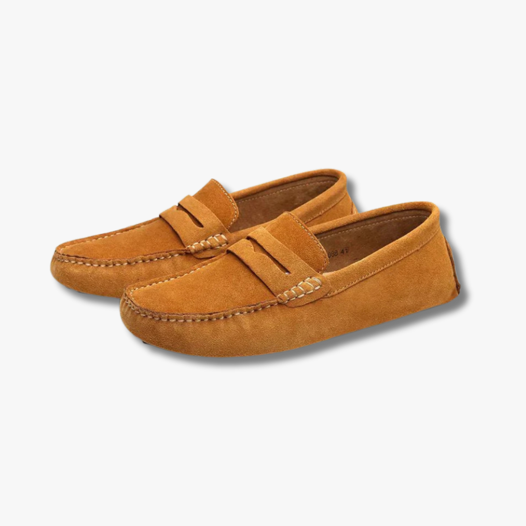 Mocassins de conduite en daim style italien pour hommes – Légers et élégants