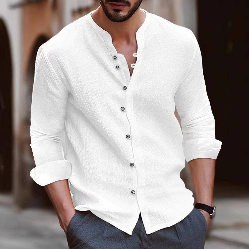 Chemise de villégiature Capri en lin – col ouvert