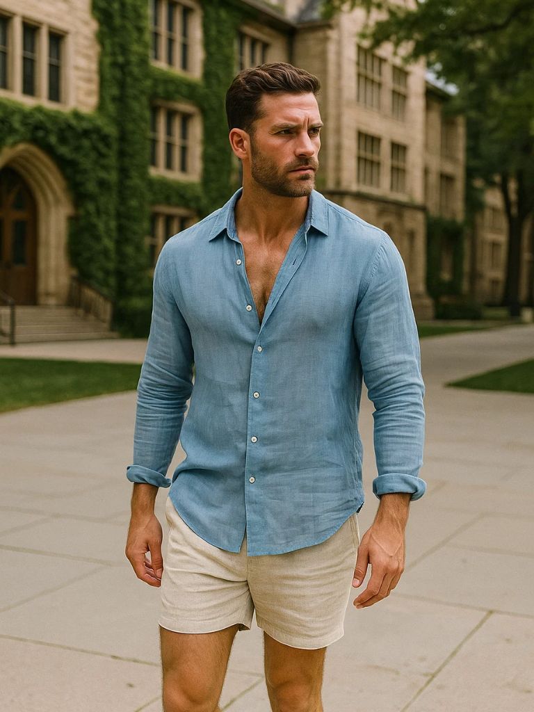 Linen Reverie Summer Shirt - Fayymont Co