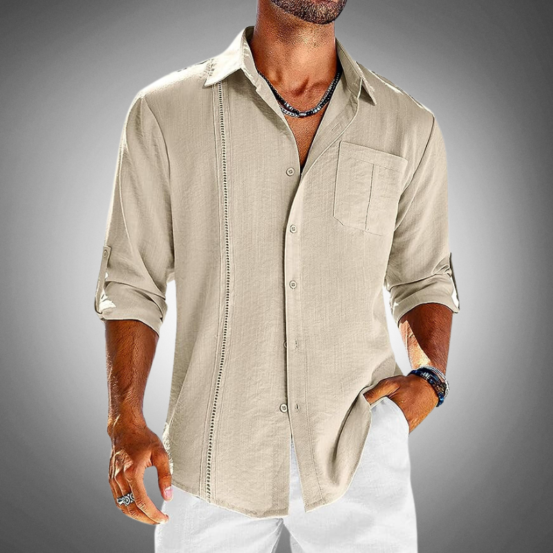 Chemise classique en popeline — manches longues