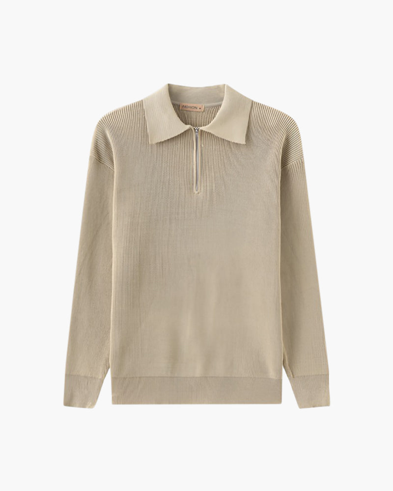 Pull Cesare à fermeture éclair quart