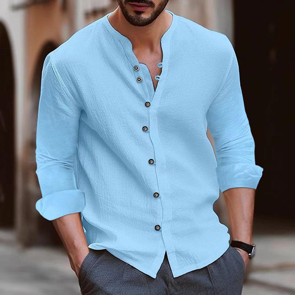 Chemise de villégiature Capri en lin – col ouvert