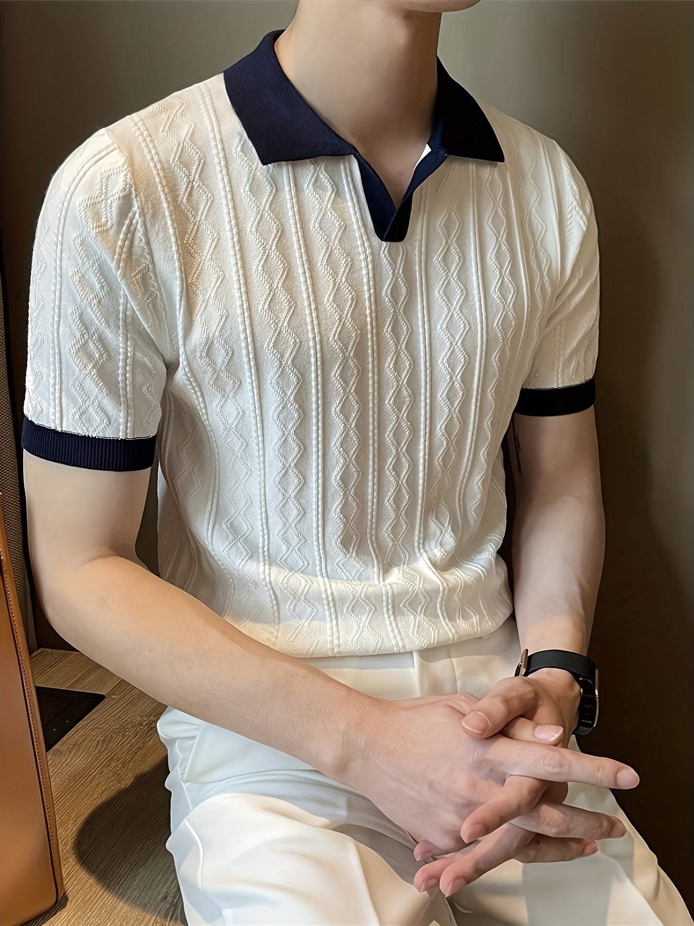 Elwood | Polo en maille – Chemises Old Money pour hommes