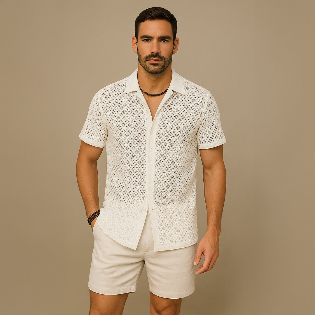 Chemise d'été en maille pour homme