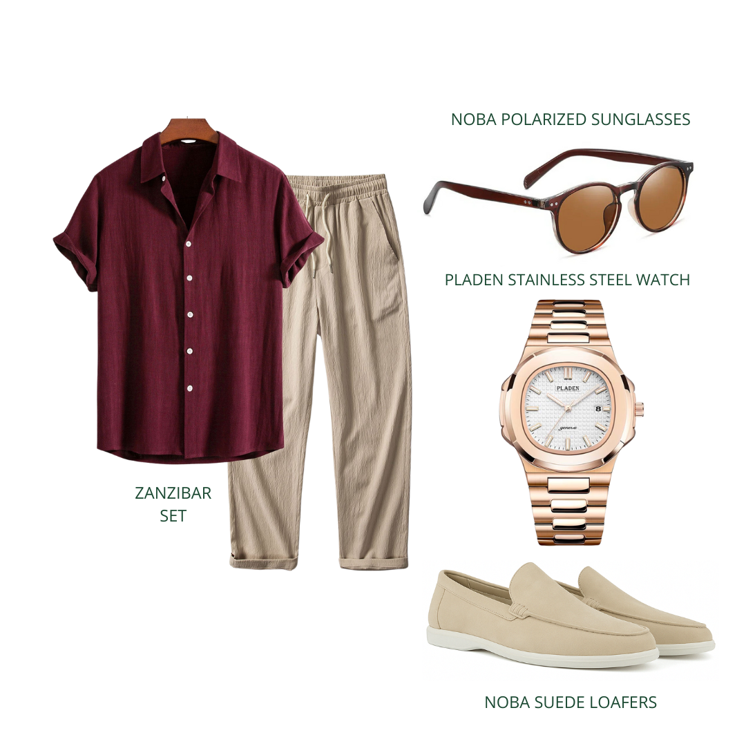 Bordeaux Leinen Ensemble