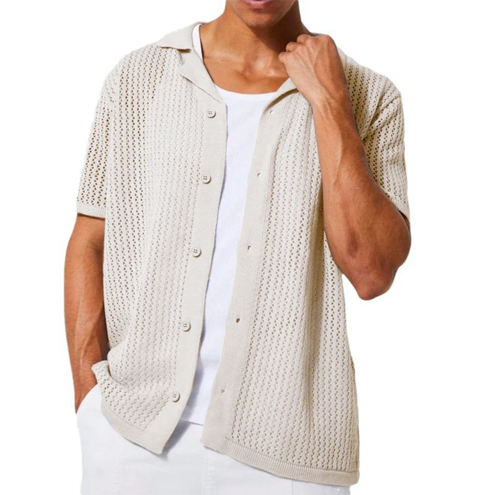 Chemise Devon en maille à manches courtes