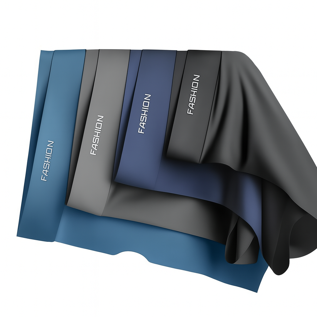 Lot de 4 boxers pour hommes en soie glacée, respirants et confortables