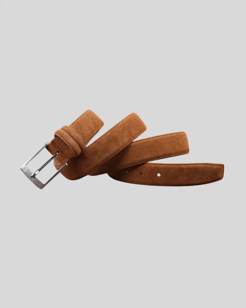 Ceinture en daim kaki Old Money
