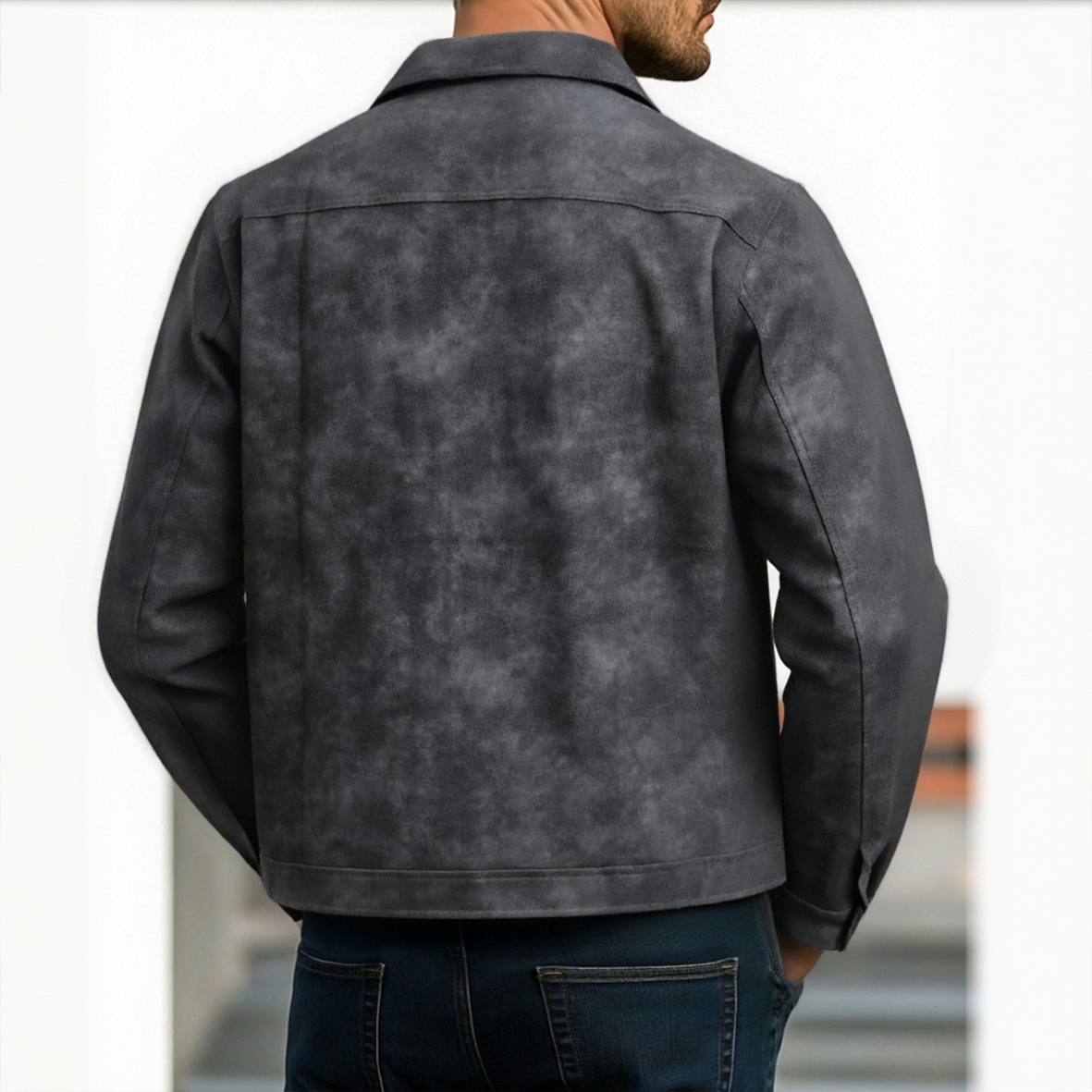 Men's Classic Fashion Zipper Leather Jacket