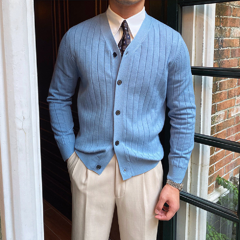 Cardigan en maille plissée Exeter