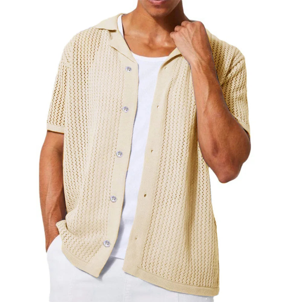 Chemise Devon en maille à manches courtes
