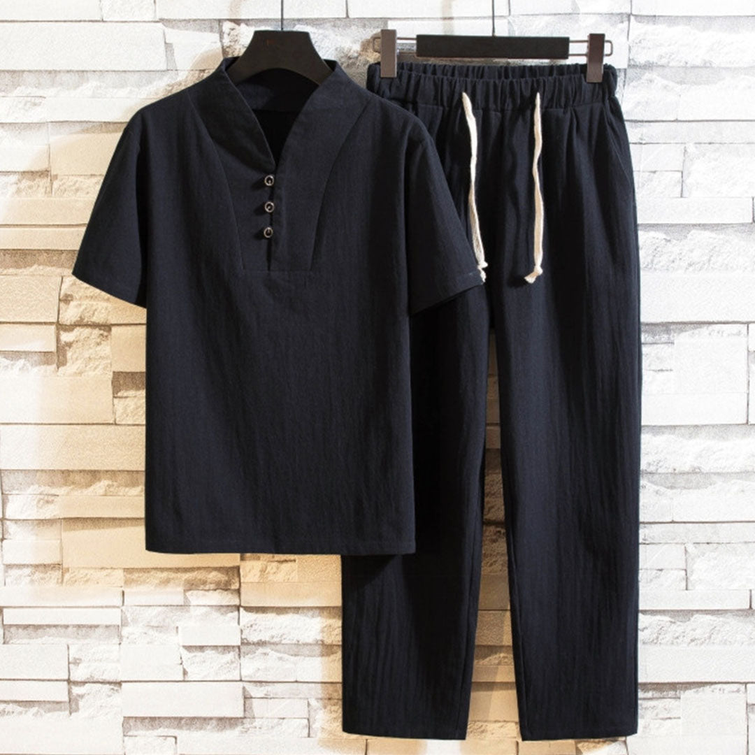 Ensemble Weekender en lin — Chemise & Pantalon
