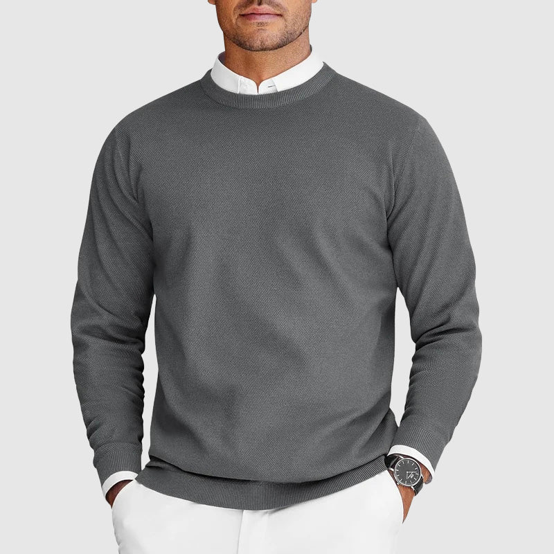 Pull décontracté à col rond pour homme au quotidien