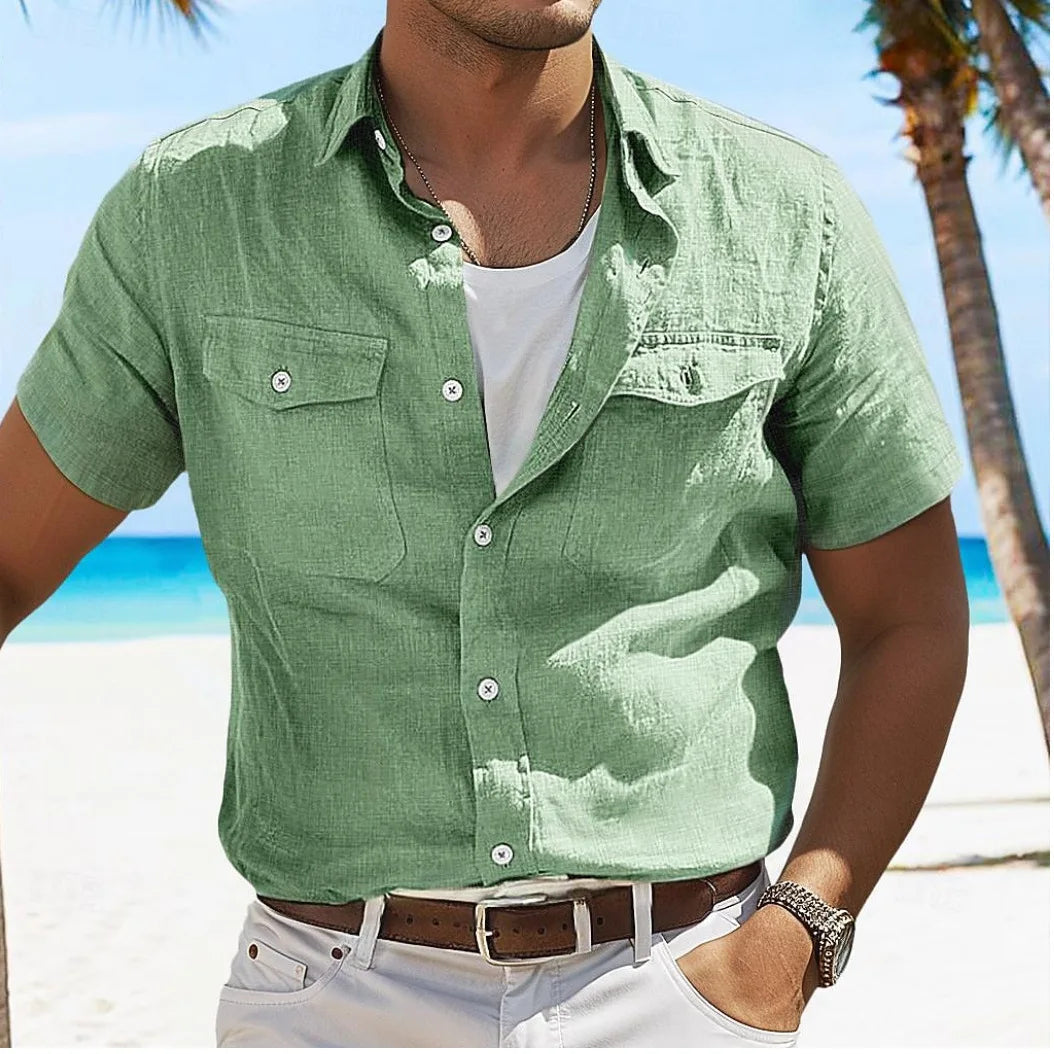 Chemise classique en lin Brighton