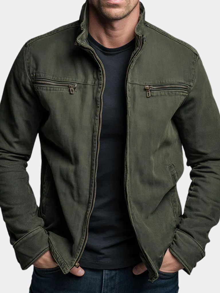 Valmont Vintage Olive Field Jacket - Fayymont Co
