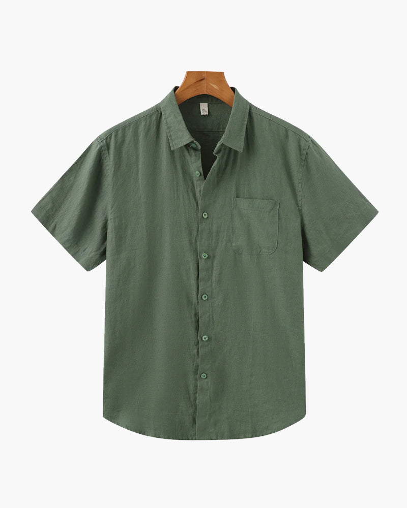 Cape Town - Chemise en lin (Manches courtes) | Obtenez des lunettes de soleil Old Money gratuites