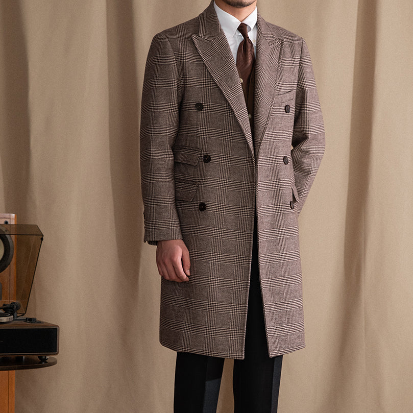 Manteau polo croisé en mélange de laine Buckingham