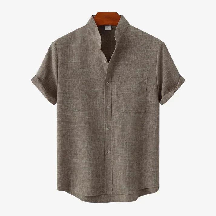Chemise en lin pour homme style décontracté