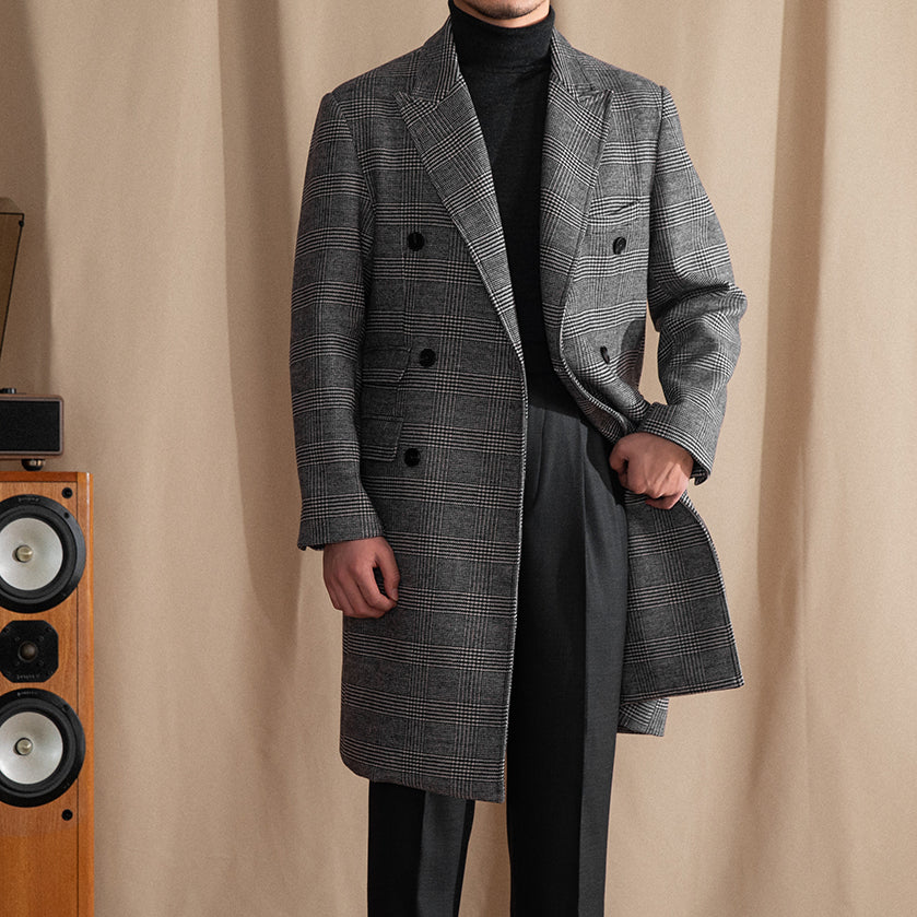Manteau polo croisé en mélange de laine Buckingham