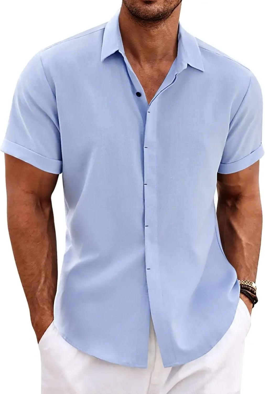 Chemise en lin Milo Riviera – Édition été à manches courtes