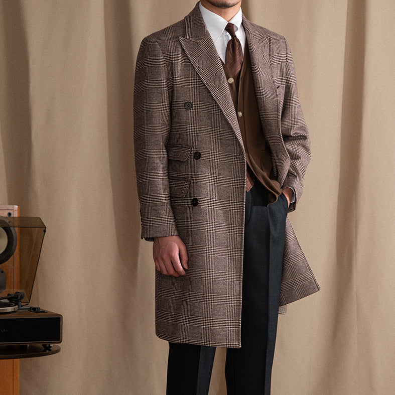 Manteau polo croisé en mélange de laine Buckingham