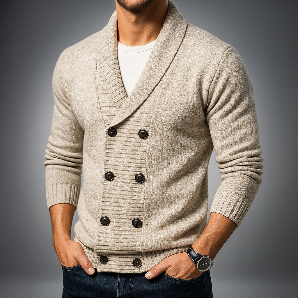 Cardigan à double boutonnage Moreno