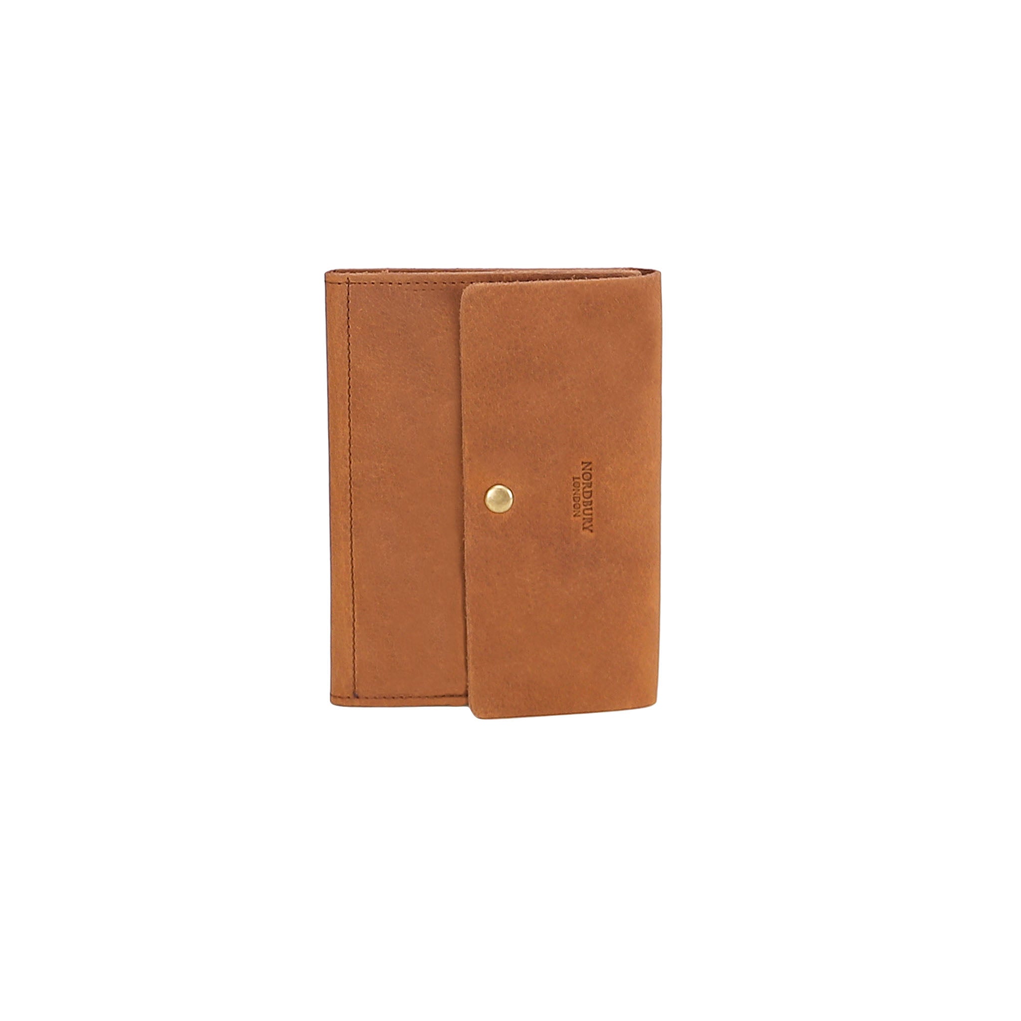 Étui à passeport en cuir couleur tan Siena