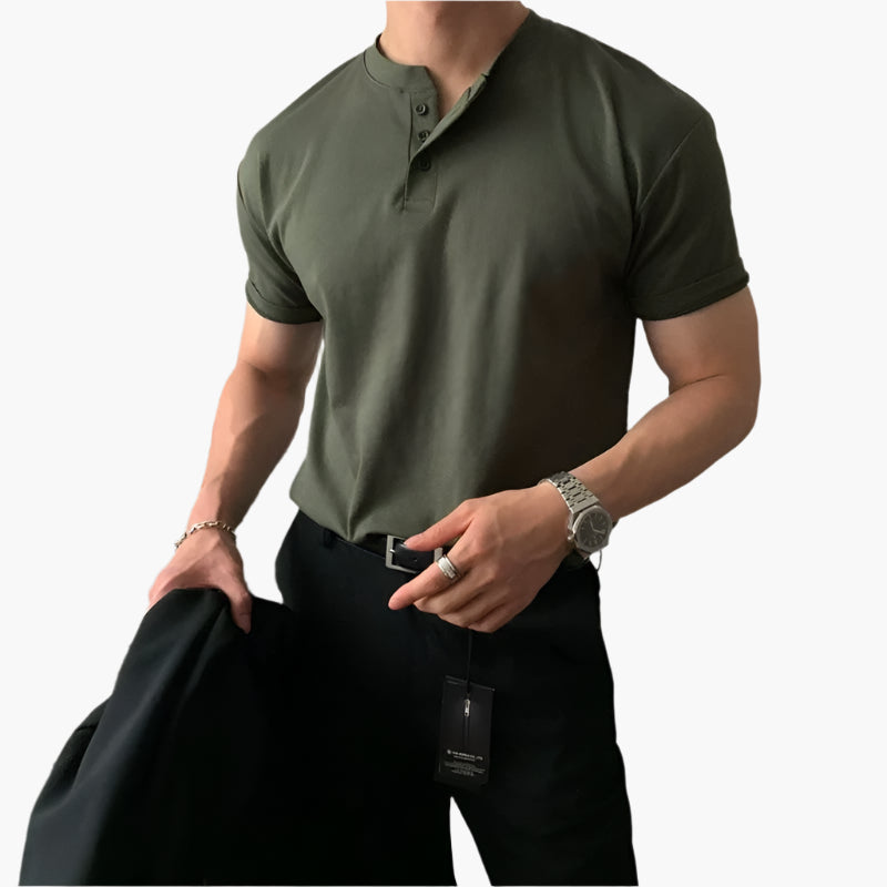 Polo boutonné de bain