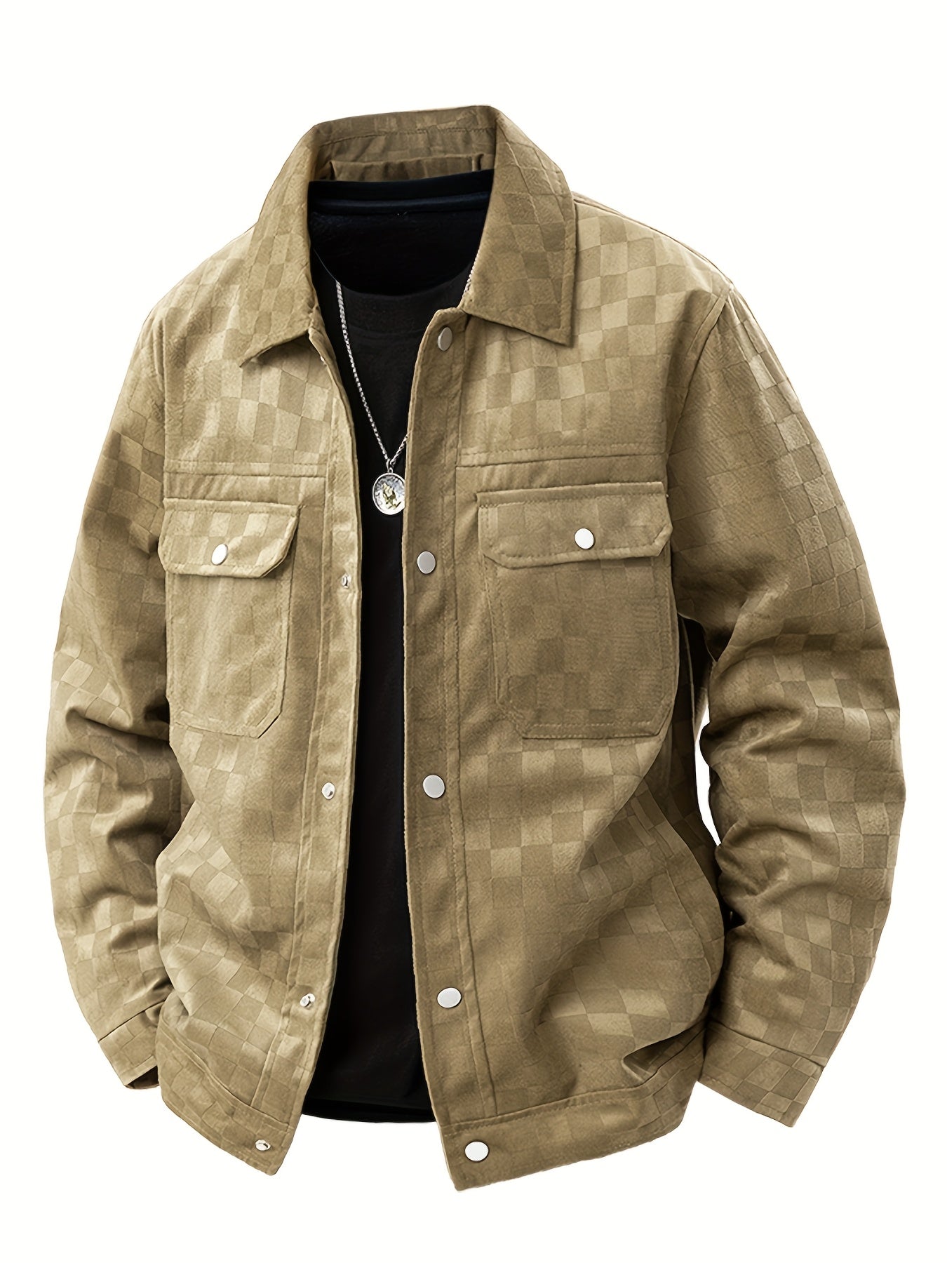 Veste en daim à carreaux Mavrick