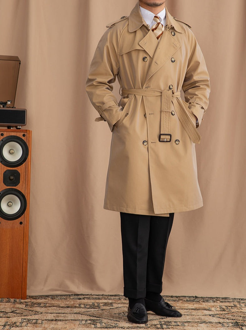 Manteau trench vintage croisé à ceinture Tivoli
