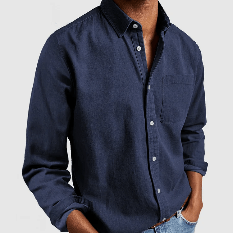 Chemise décontractée pour homme en coton