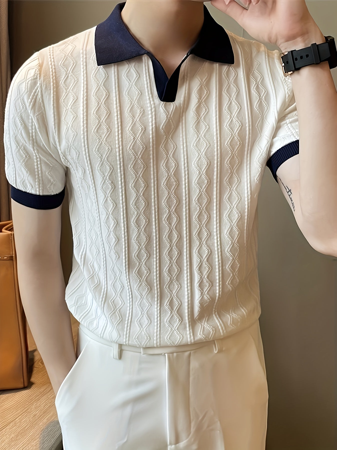 Elwood | Polo en maille – Chemises Old Money pour hommes