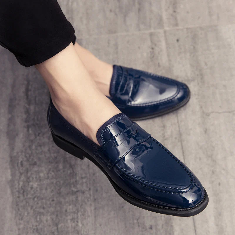 Mocassins Penny Oxford Navy