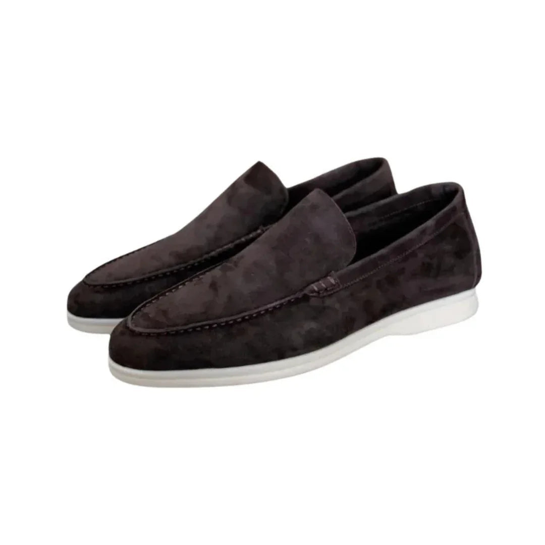 Mocassins en daim pour hommes style Old Money