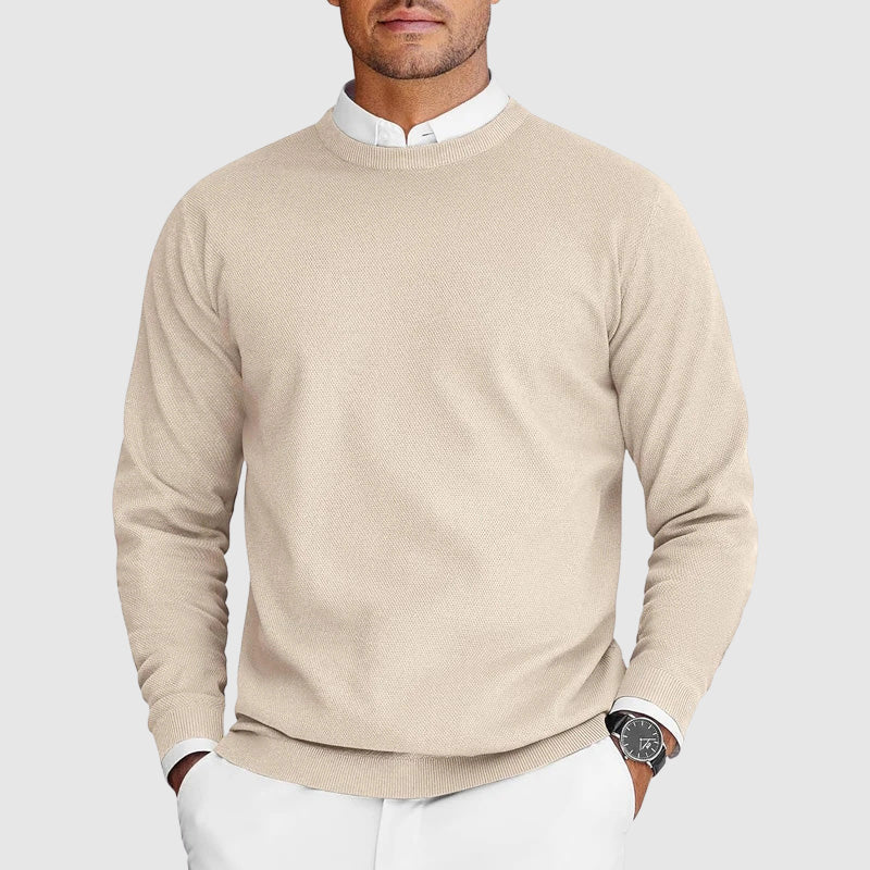 Pull décontracté à col rond pour homme au quotidien
