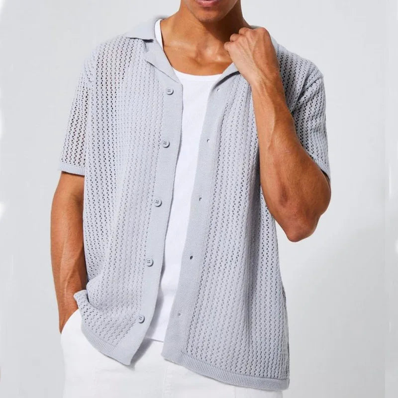 Chemise Devon en maille à manches courtes