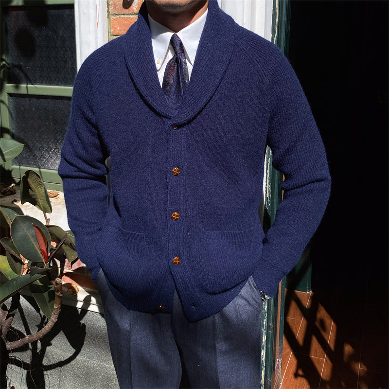 Bond Street Strickjacke mit Schalkragen