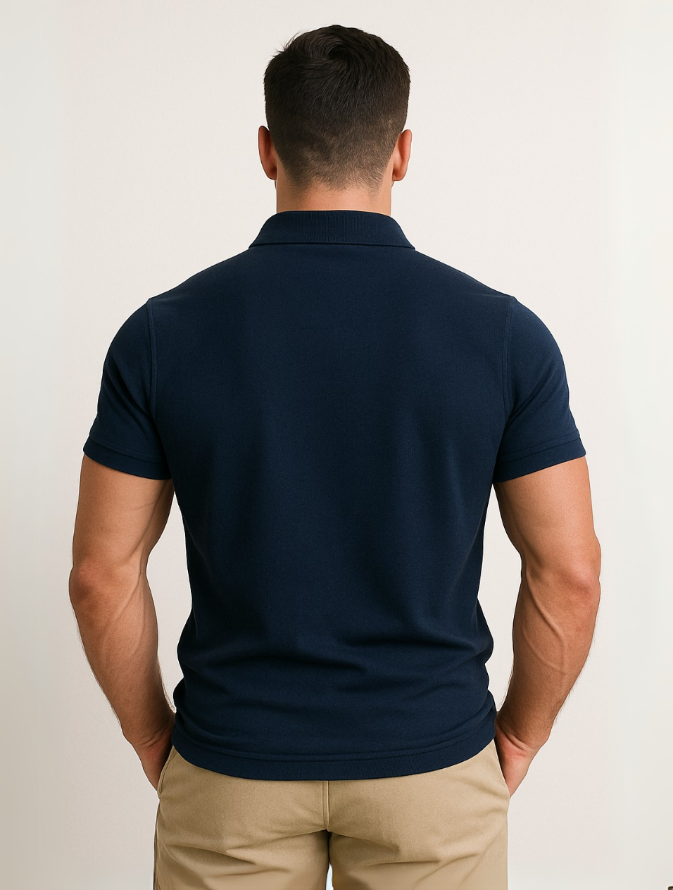 Polo bleu marine pour hommes – style intemporel Old Money
