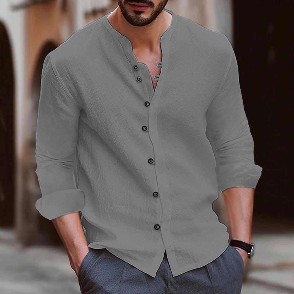 Chemise de villégiature Capri en lin – col ouvert