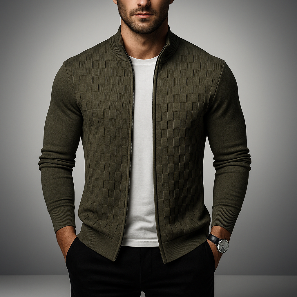 Romello Reißverschluss-Cardigan