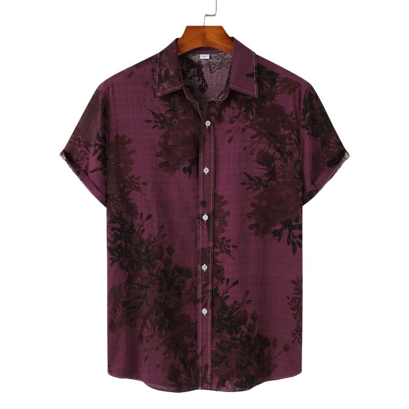 Chemise imprimée en lin Portofino