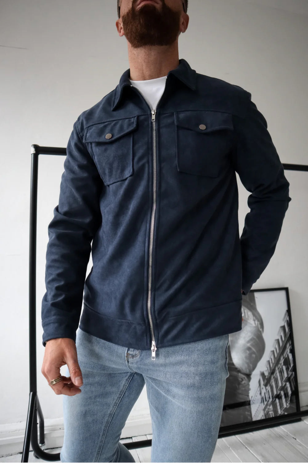 Veste en daim Ascot