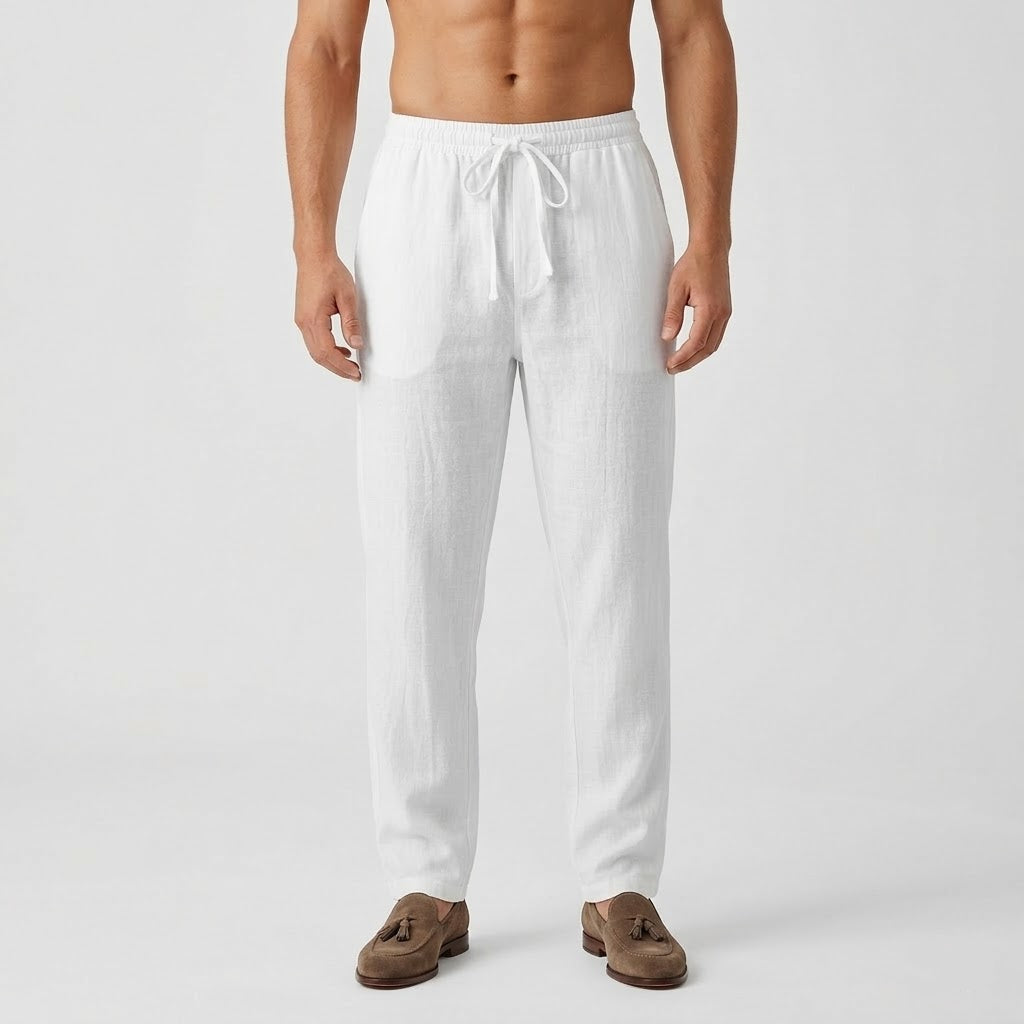 Pantalon en lin Andraus