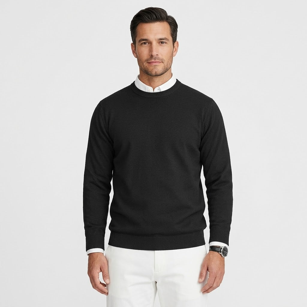 Pull décontracté à col rond pour homme au quotidien