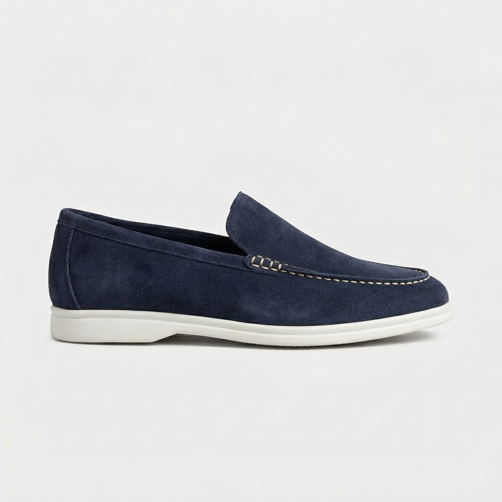 Mocassins pour hommes en daim profil bas